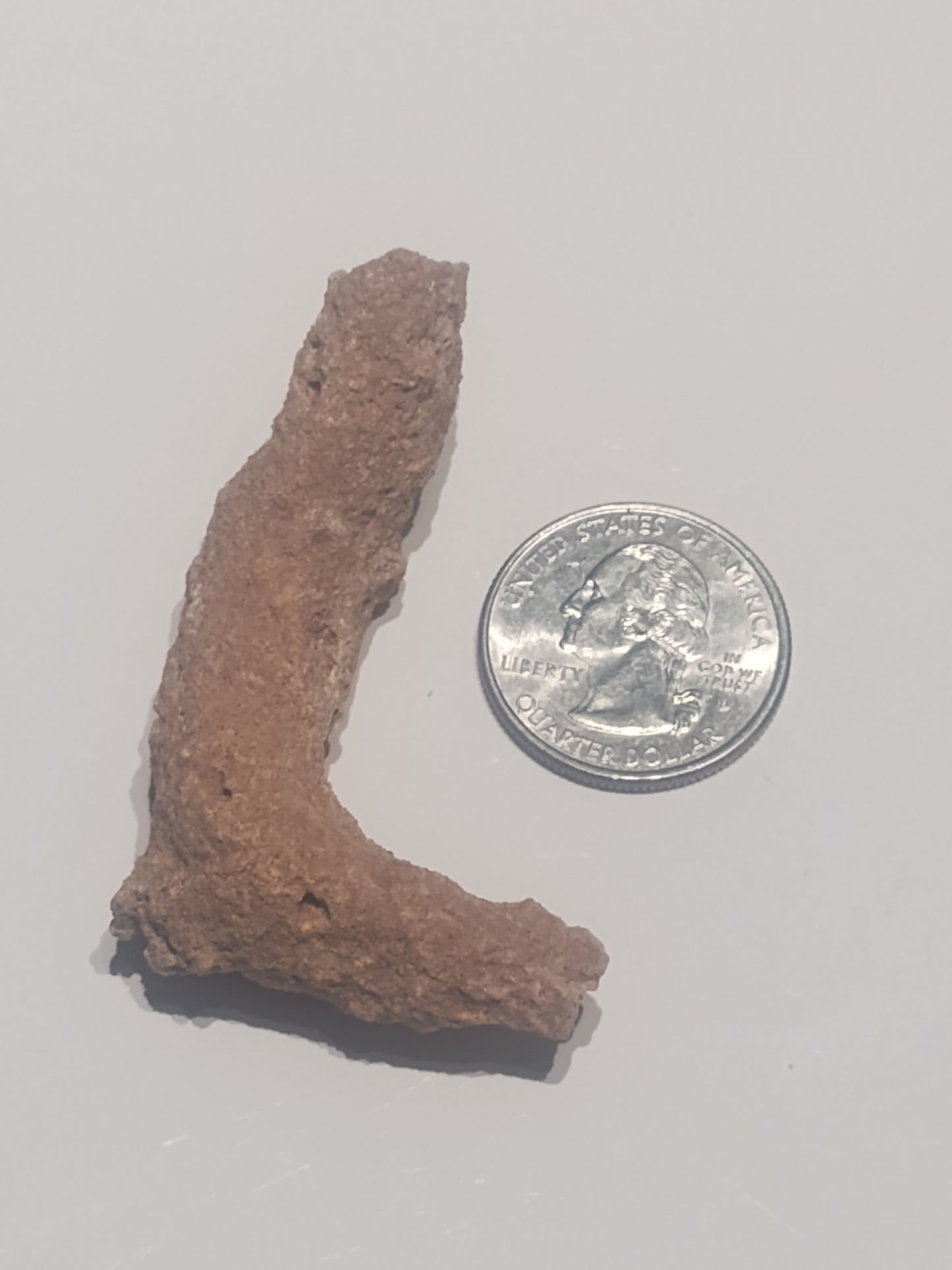 Unique L shaped Natural FULGURITE, Lightning Glass Specimen