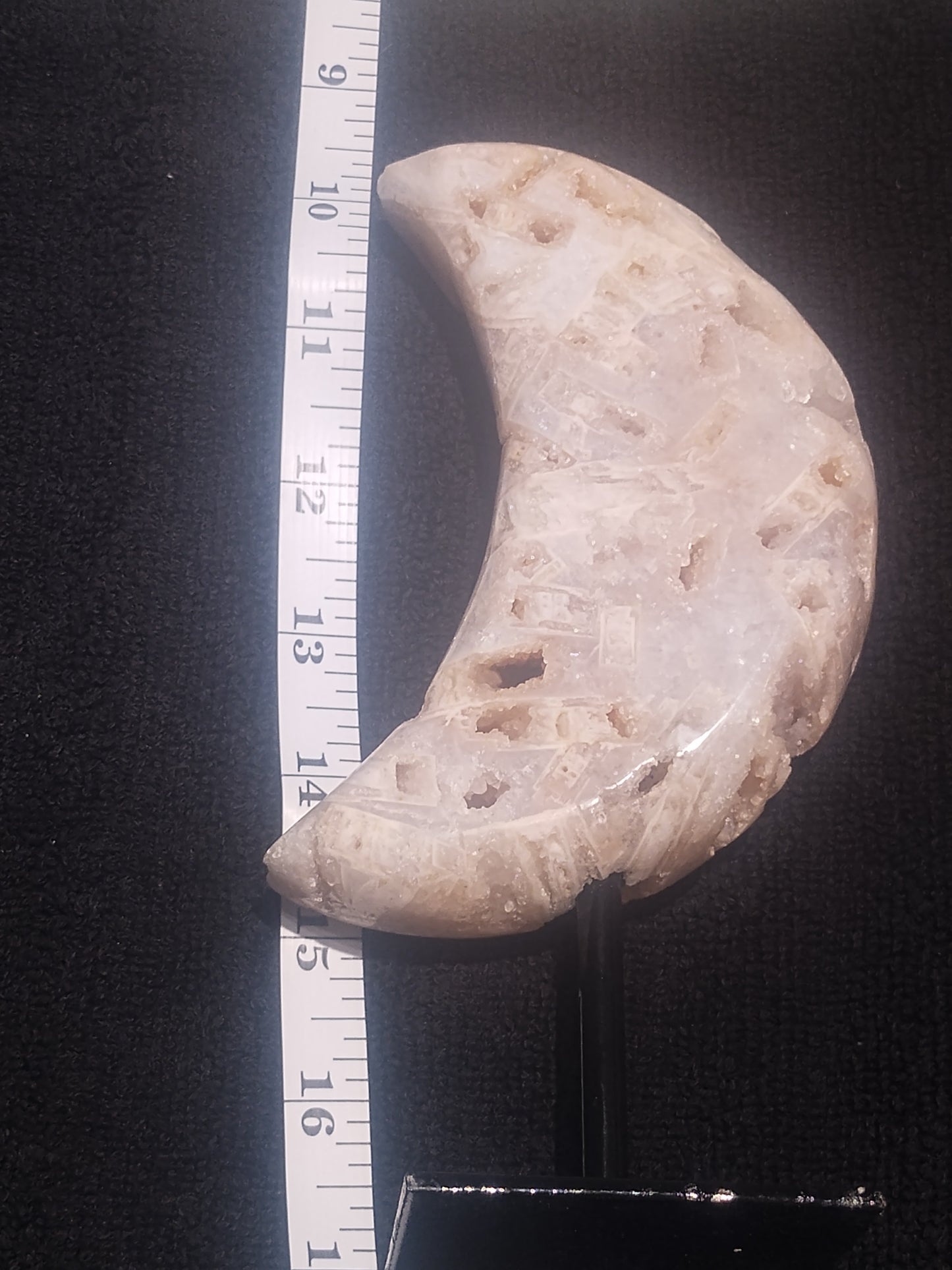 5" Pink Amethyst Moon