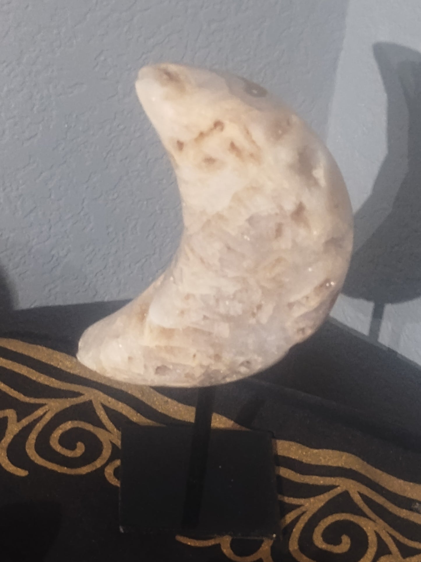 5" Pink Amethyst Moon