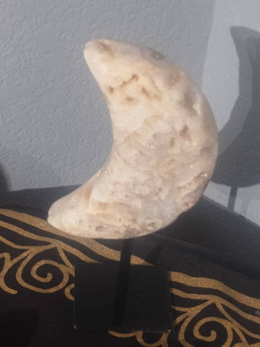 5" Pink Amethyst Moon