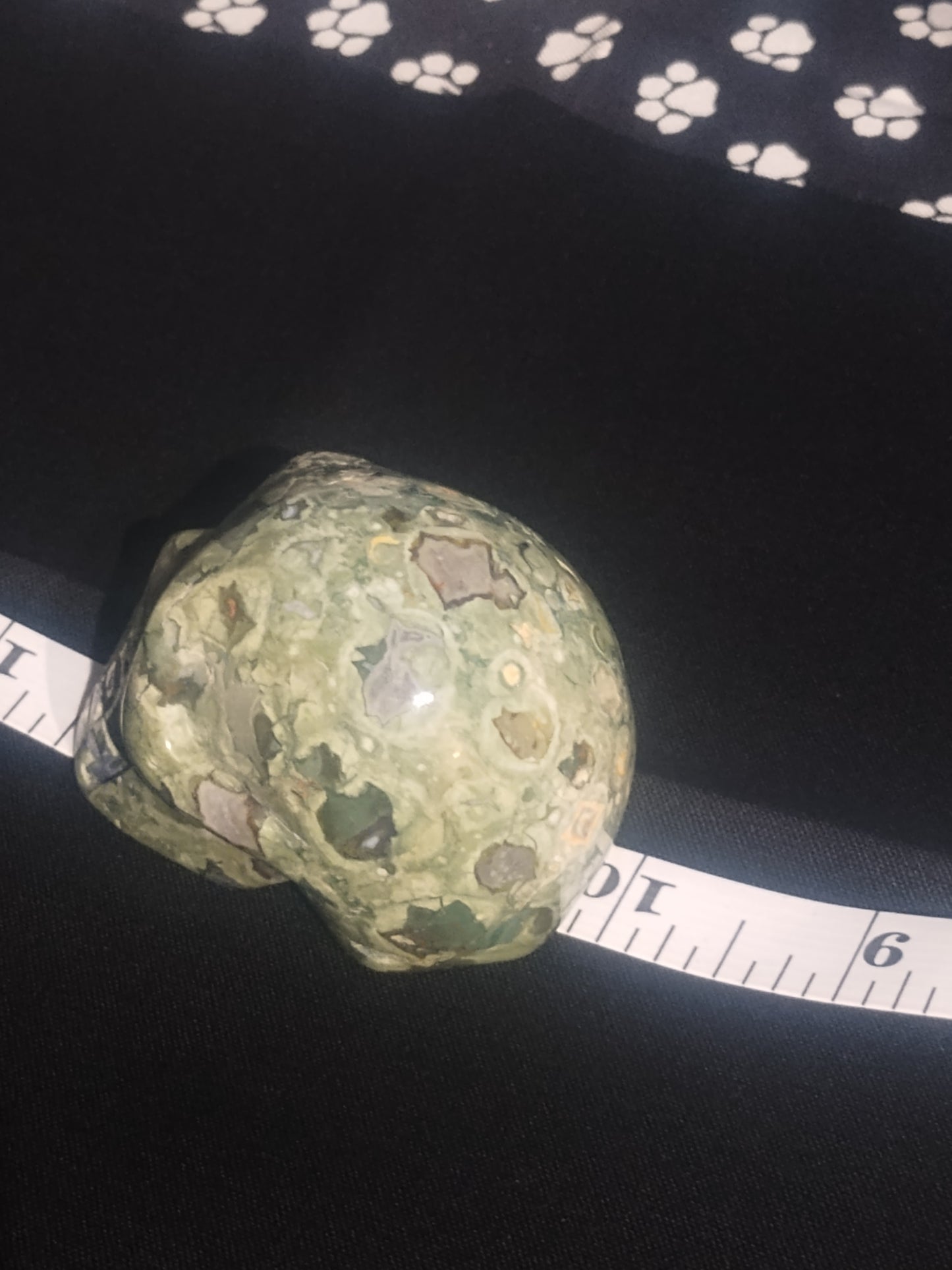 Rainforest Jasper Skull
